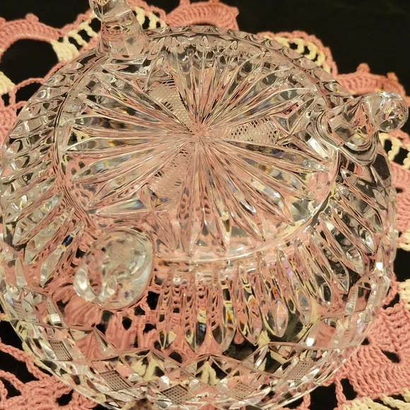 Brilliant Cut Glass Candy Dish - Picture 5 of 5